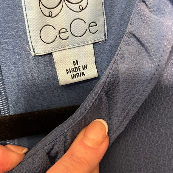 CeCe Blue Ruffle Mini Dress - Picture 2 of 3